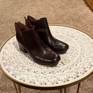Born Dark Brown Ankle Booties
